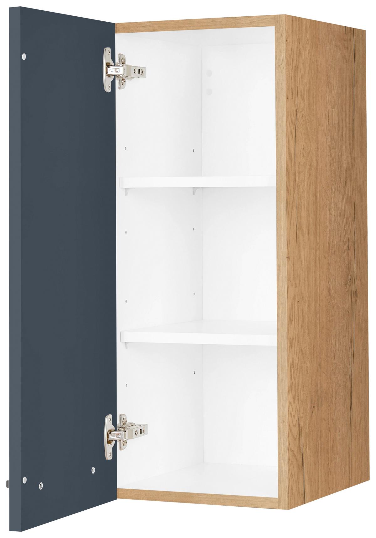 Küchenoberschrank Easytouch - Blau/Eichefarben, MODERN, Holzwerkstoff (30/72/35cm) - Nobilia