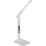 LED-Schreibtischlampe Ilse dimmbar Weiß Kalenderfunktion - Weiß, MODERN, Kunststoff (31/14/59,5cm) - Luca Bessoni