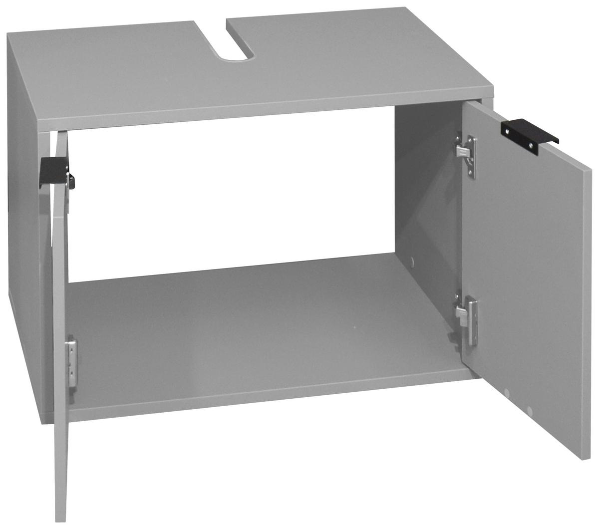 Waschbeckenunterschrank Bonnie Grau, B: 71 Cm - Grau, MODERN, Holzwerkstoff (71/45/45cm) - Livetastic