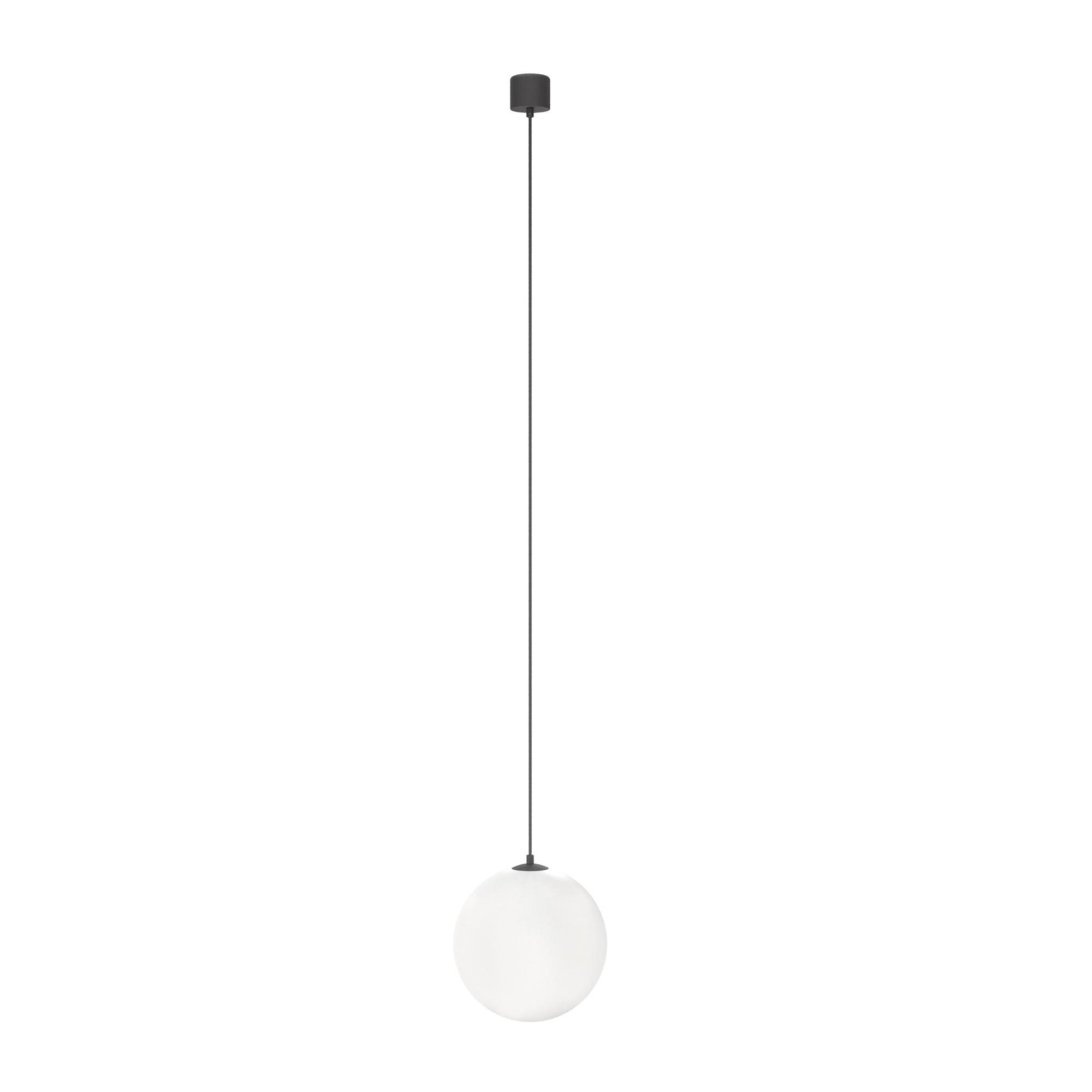 Pendelleuchte Luna - Schwarz/Weiß, Trend, Glas/Kunststoff (20/20cm) - MAYTONI