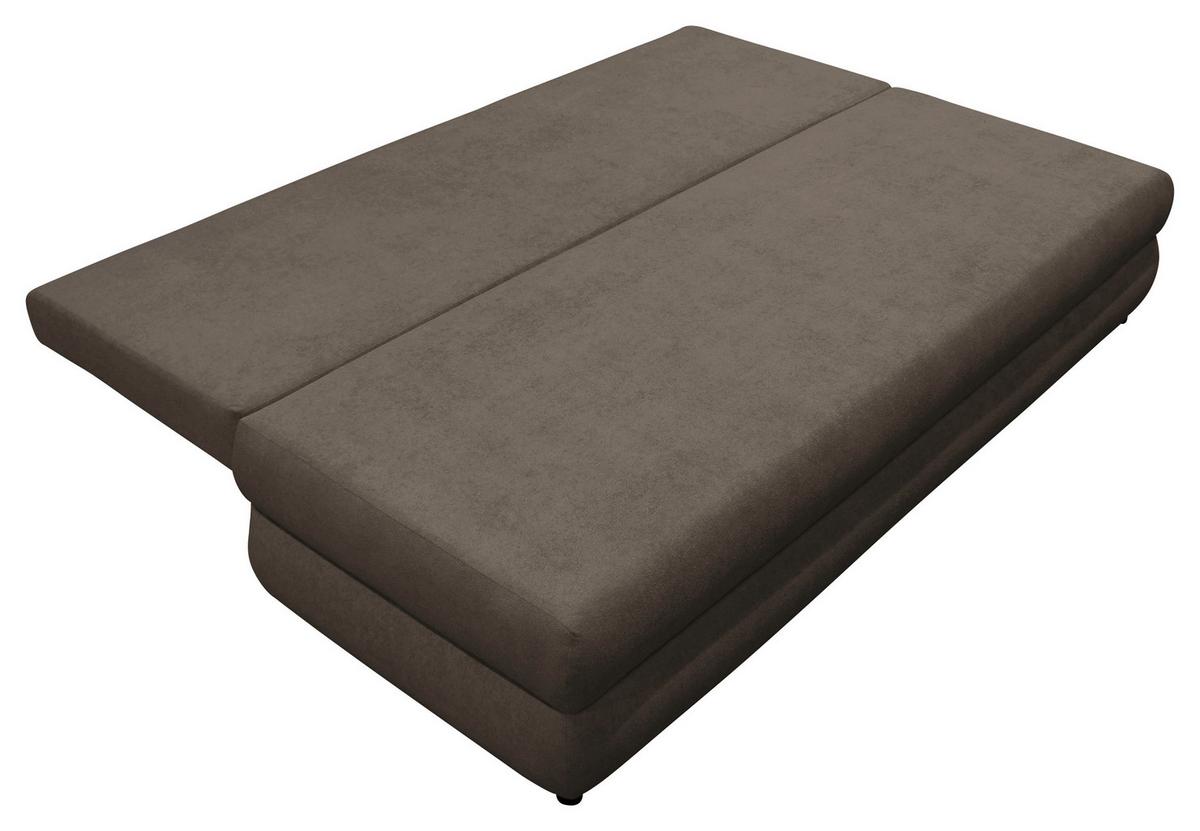 Schlafsofa Mela Grau B: 206cm - Schwarz/Grau, Design, Textil (206/87/88cm) - P & B