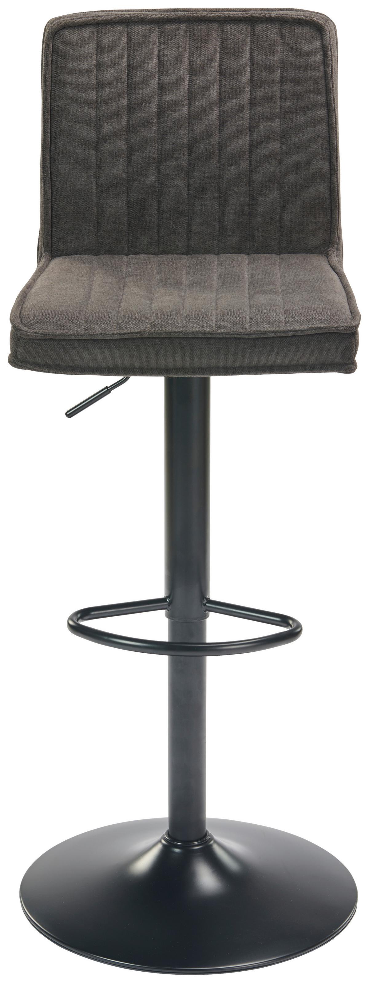 Barová židle BEN - černá, Moderní, kov/dřevo (40/94-114/52cm) - Mömax