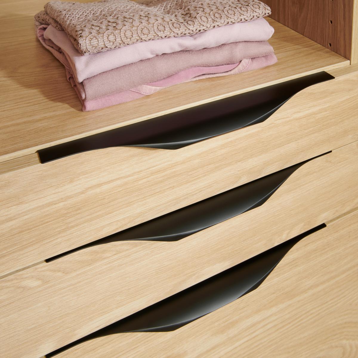 NÁBYTKOVÁ ÚCHYTKA UNIT - čierna, Modern, kov (32cm) - Ondega