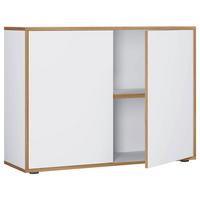 Aktenschrank Salia Weiß, Honigeiche B: 100 Cm - Honigeiche/Weiß, Design, Holzwerkstoff (100/74/33cm) - MID.YOU