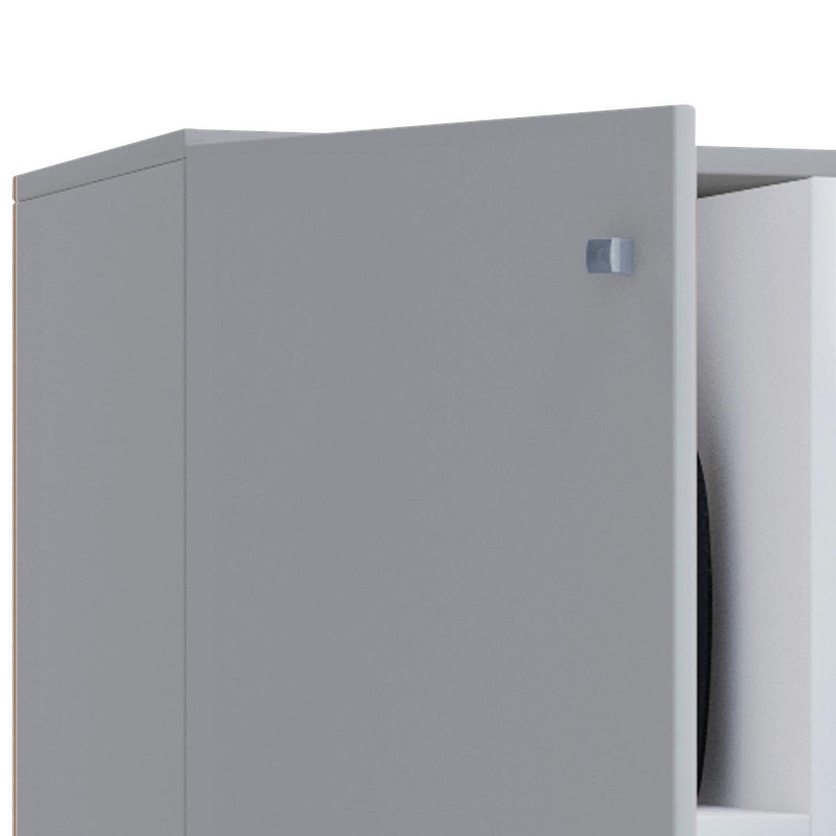Komoda Lona mini šedá - šedá, Basics, kompozitní dřevo/plast (70/105/39cm) - MID.YOU