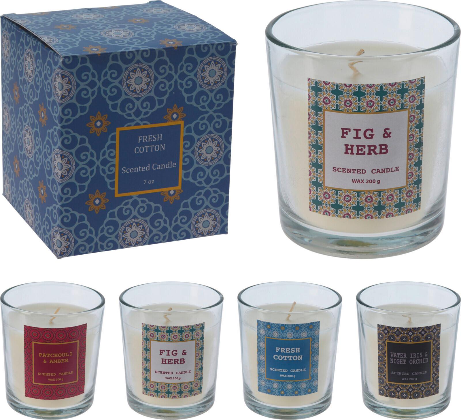 Sviečka v skle CANDLE IN GLASS - Basics (8.2/9.6/8.2cm)