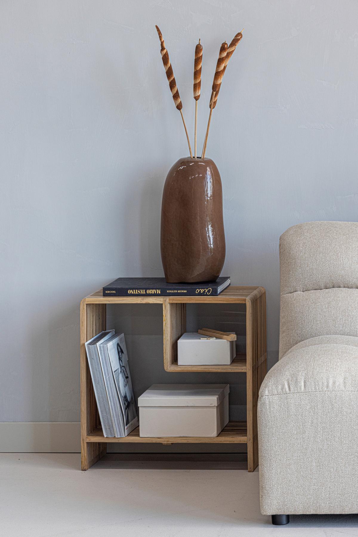 Beistelltisch Jasmijn Naturfarben B: 55 cm - Naturfarben, Design, Holz (55/30/55cm) - Livetastic