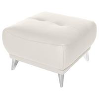 Hocker Frisco - Chromfarben/Weiß, MODERN, Textil (65/46/65cm) - MID.YOU