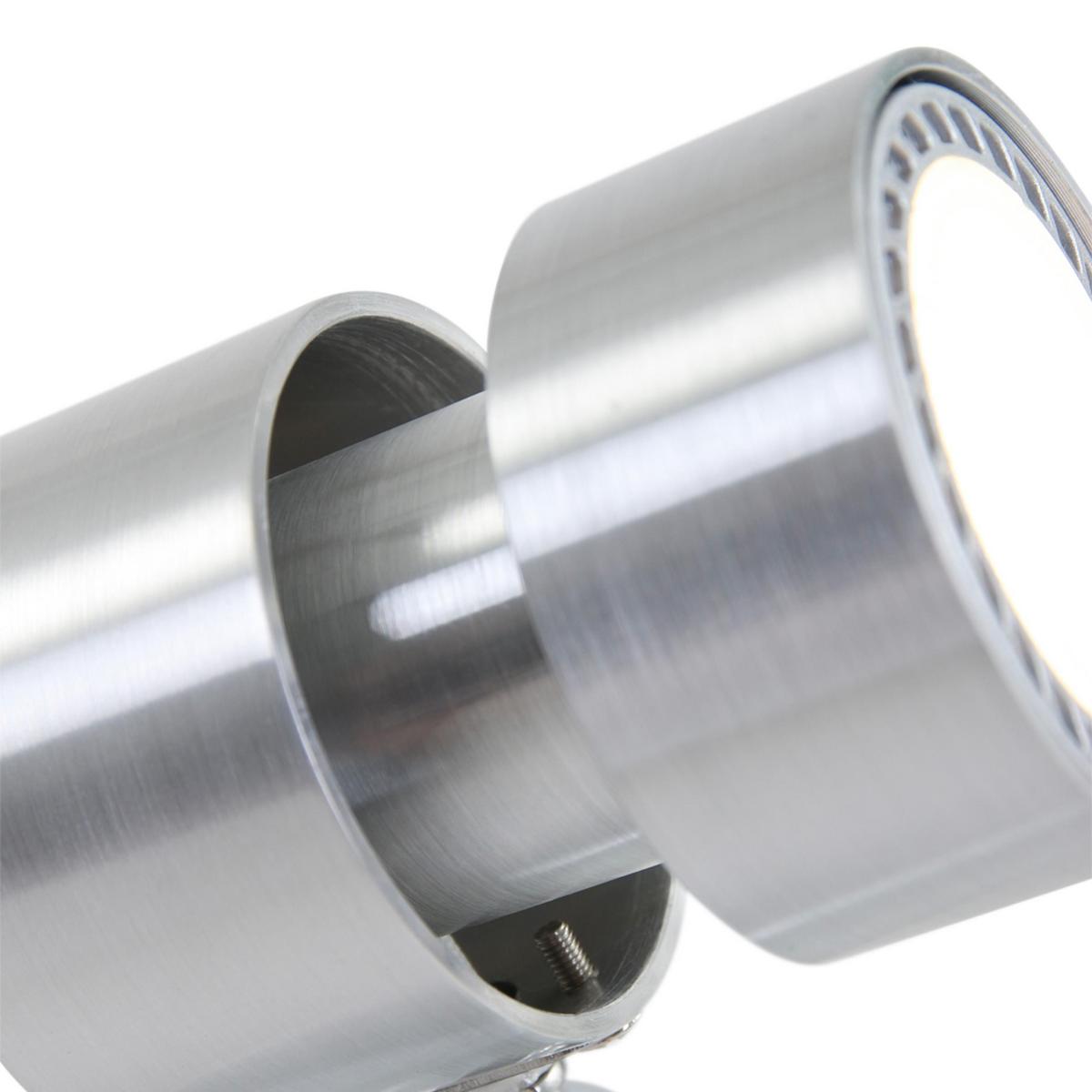 Deckenleuchte Natasja Led - Silberfarben, Trend, Metall (12/12/12cm)