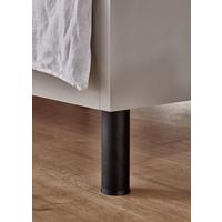 Sada nohou LEVEL BEDS 4 ks, černá barva - černá, Moderní, kov