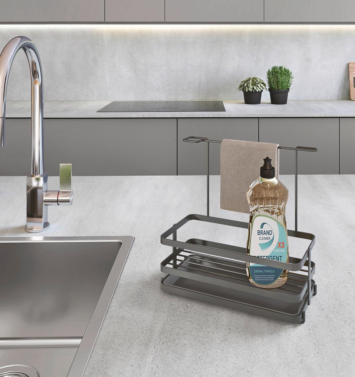 Spülorganizer Tokyo Lava - Schwarz, Basics, Metall (22/11/24cm)