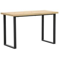 Schreibtisch B 120cm H 60cm Michaela Eichefarben/schwarz - Eichefarben/Schwarz, MODERN, Holzwerkstoff/Metall (120/60/75cm) - MID.YOU