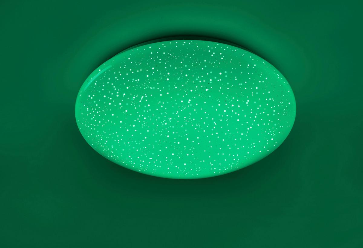 LED-Deckenleuchte Skyler Ø 39 cm mit Farbwechsler und dimmbar - Weiß, Basics, Kunststoff (39/39/12cm)