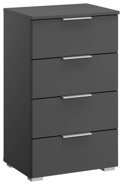 Nachtkästchen Grau H: 81 cm Alabama - Alufarben/Grau, MODERN, Holzwerkstoff (47/81/42cm) - Rauch Möbel