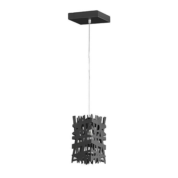 Hängeleuchte 4919/S1n - Schwarz, Design, Metall (14/100cm)