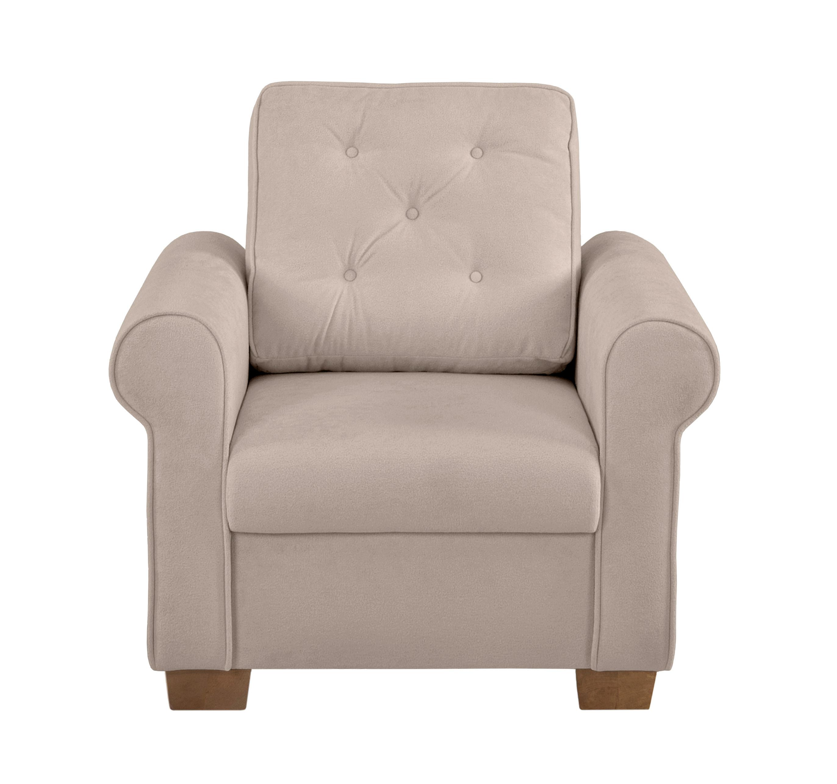 Sessel Arles, Taupe 15 B: 93 Cm - Taupe/Buchefarben, Design, Textil (93/89/82cm) - MID.YOU