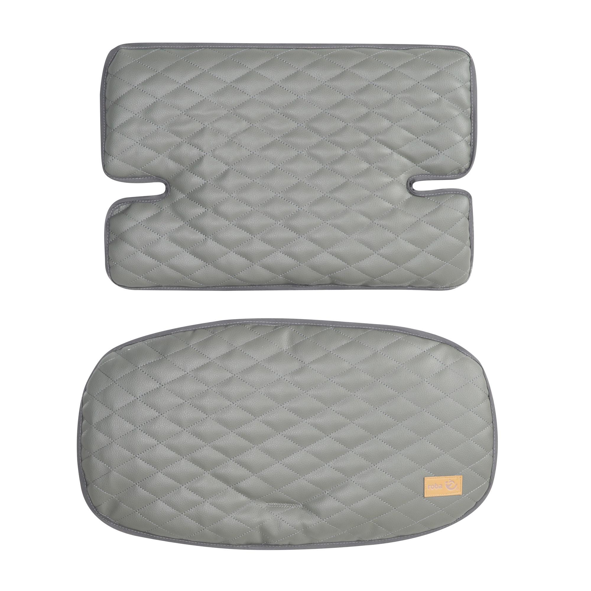 Sitzverkleinerer 2-teilig grau - Grau, Basics, Textil - Roba