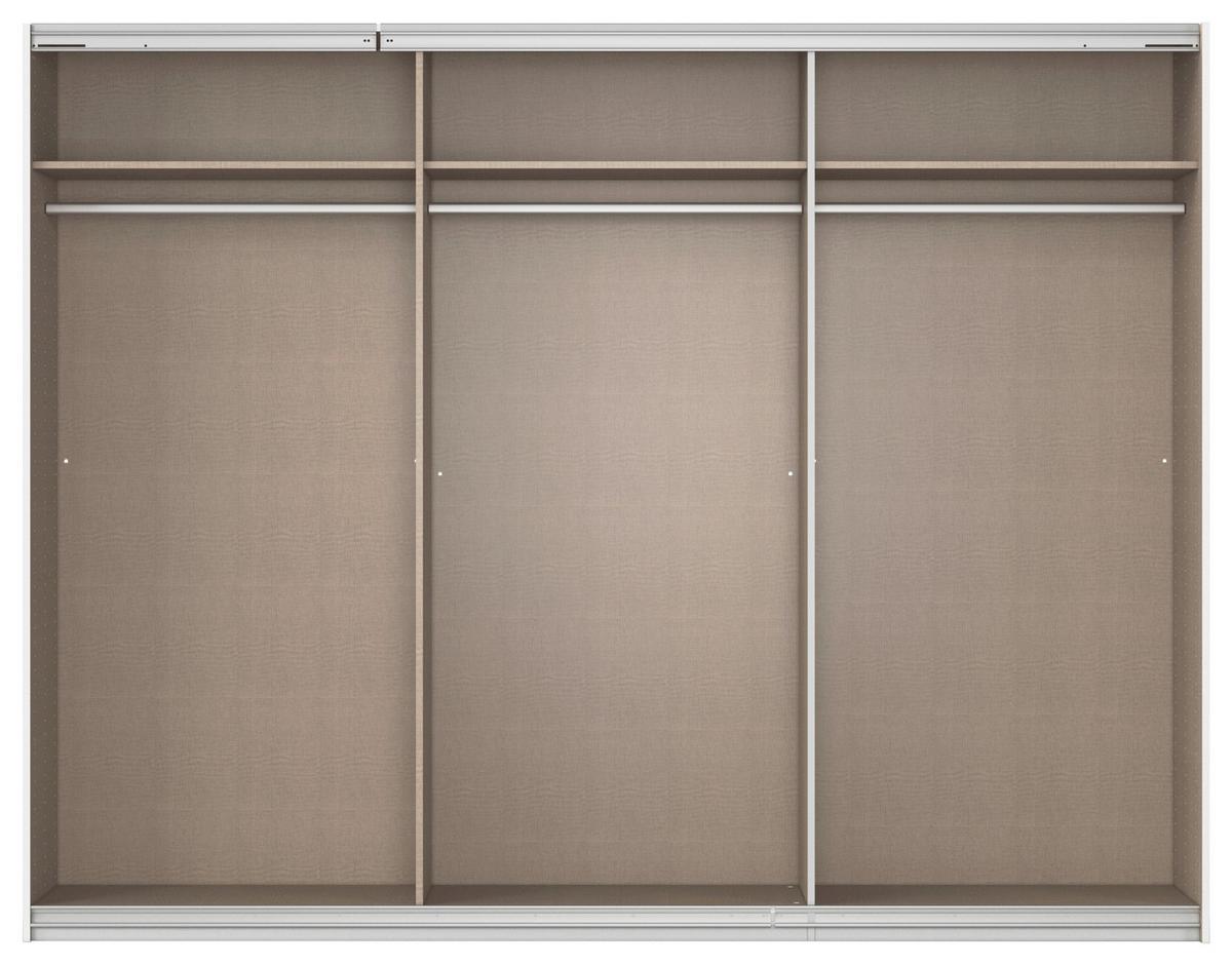Schwebetürenschrank + Spiegel B: 271cm Feldkirch Grau - Anthrazit/Silberfarben, MODERN, Holzwerkstoff (271/210/62cm)