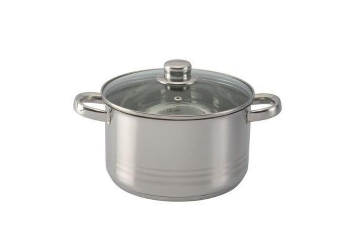 Hrniec Paula, 1,7l - číra/farba ušľachtilej ocele, Konventionell, kov/sklo (16/9,5cm) - Mömax