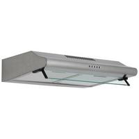Dunstabzugshaube Tila Edelstahlfarben B: 60 Cm, Led - Edelstahlfarben, Trend, Glas/Metall (60/13/50cm) - Respekta