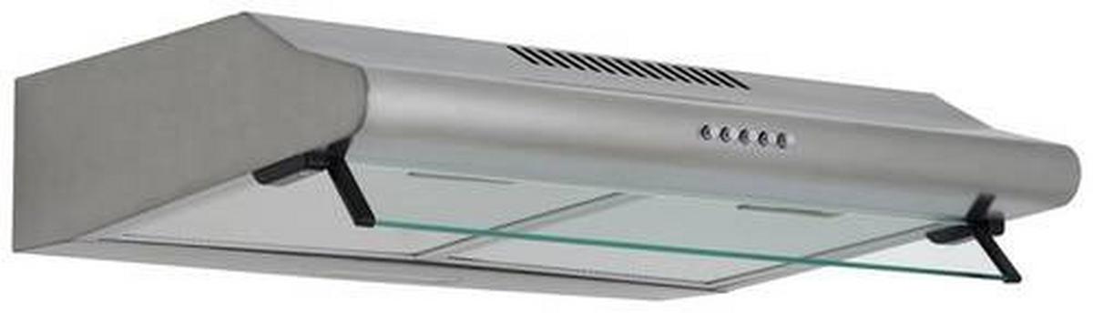 Dunstabzugshaube Tila Edelstahlfarben B: 60 Cm, Led - Edelstahlfarben, Trend, Glas/Metall (60/13/50cm) - Respekta