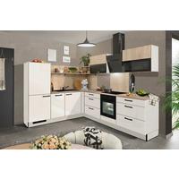 Eckküche Pn215/pn100 - Eichefarben/Magnolie, MODERN, Holzwerkstoff (230/285cm) - Pino