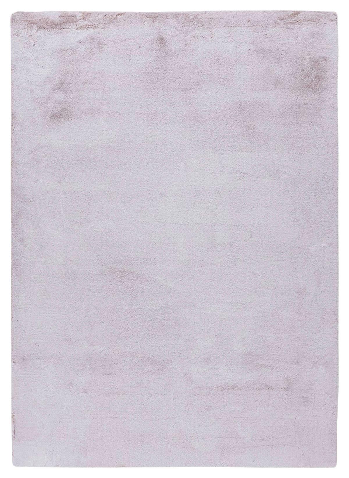 Hochflorteppich 120x170 cm Saika 100 - Rosa/Weiß, KONVENTIONELL, Textil (120/170cm)