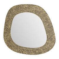 ZRKADLO RAMYA -TREND- - zlatohnedá, Lifestyle, kov/kompozitné drevo (71/79/3cm) - Premium Living