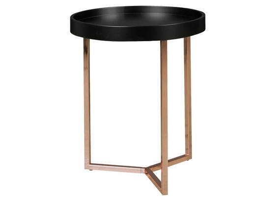 Beistelltisch D: ca. 40 cm Schwarz - Schwarz/Kupferfarben, Design, Holz/Holzwerkstoff (40/51/40cm) - Livetastic Beistelltisch D: ca. 40 cm Schwarz - Schwarz/Kupferfarben, Design, Holz/Holzwerkstoff (40/51/40cm) - Livetastic
