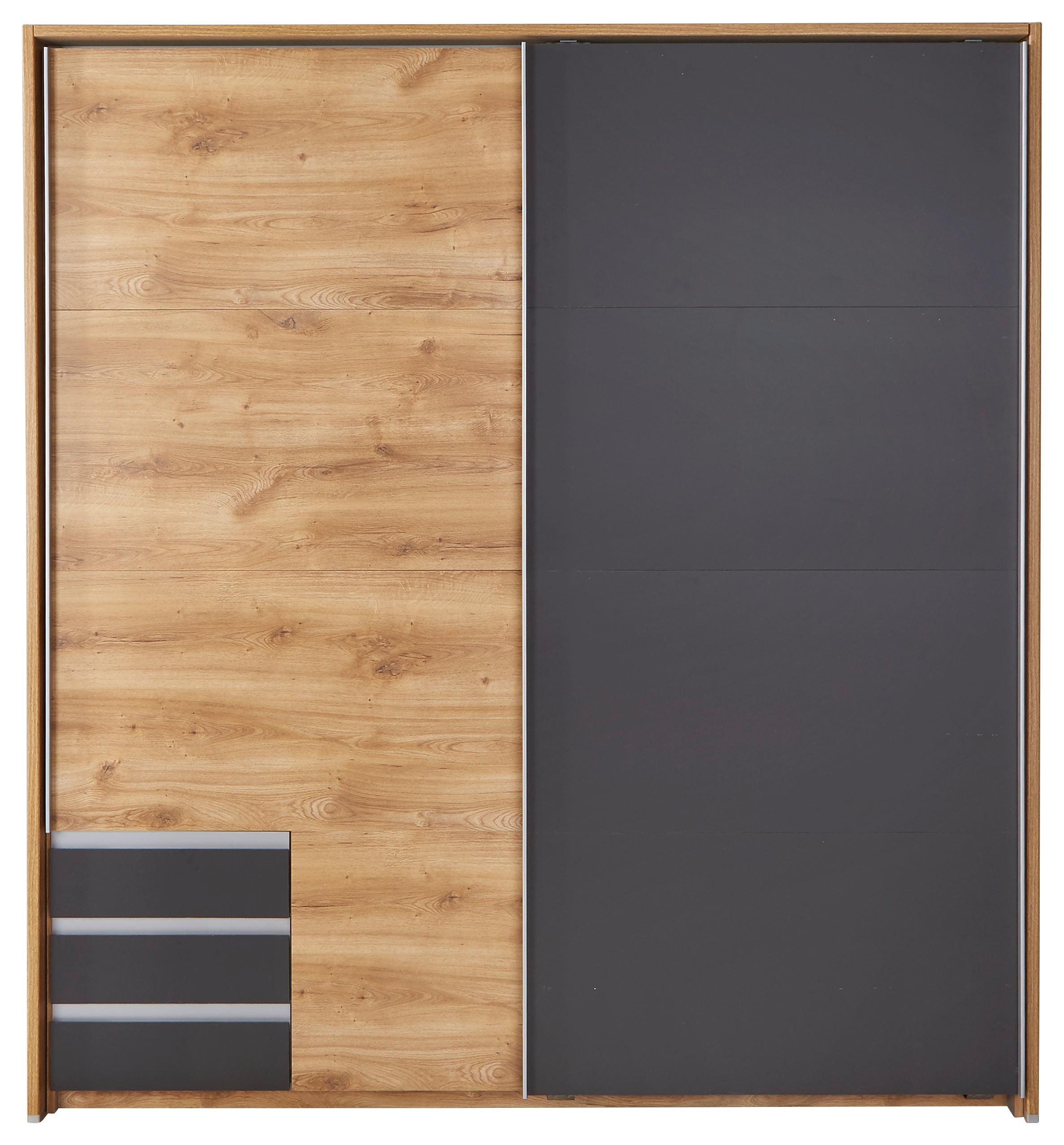 Passepartout-Rahmen Emden Eiche Dekor für B: 185 cm - Eichefarben, MODERN, Holzwerkstoff (185/202/12cm)