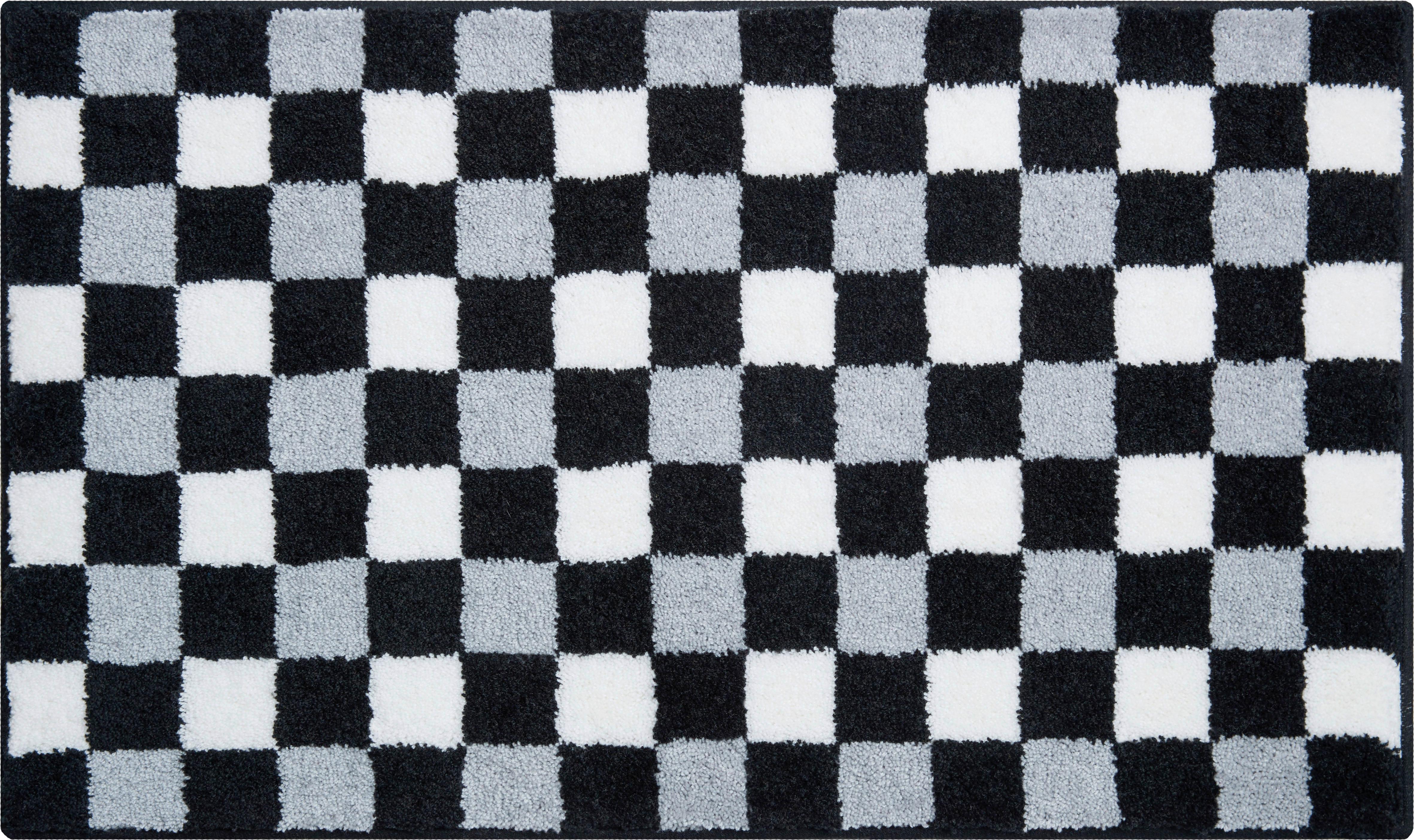 Badematte Feeling - Grau, Basics, Textil (50/80cm) - Grund