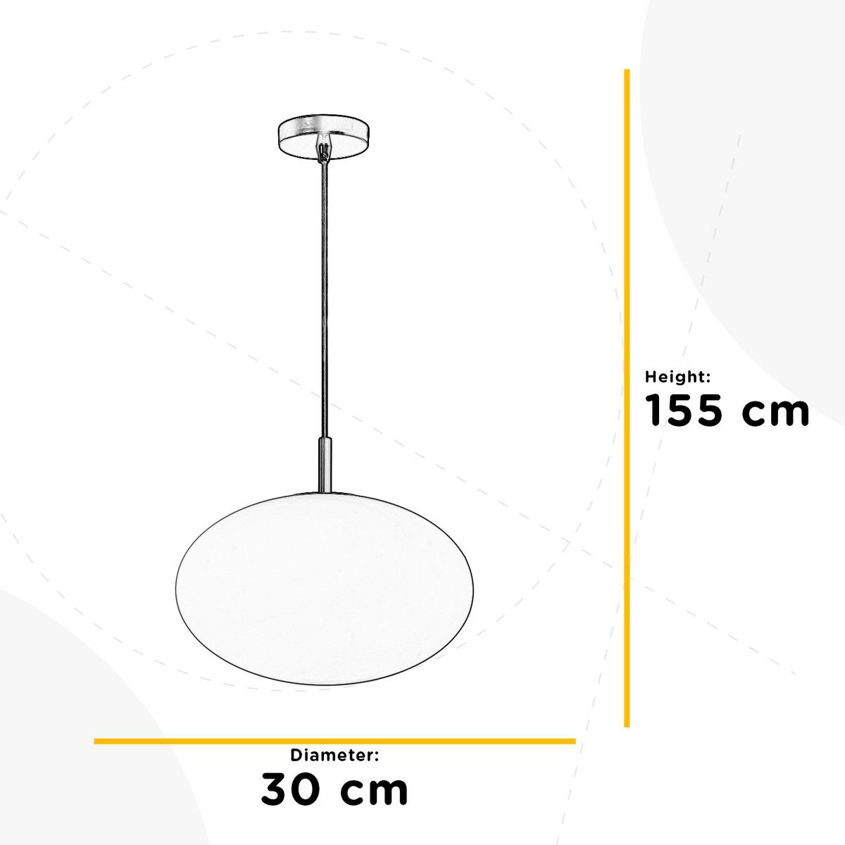 Hängeleuchte Goldfarben D: 30 cm 22w - Goldfarben, KONVENTIONELL, Glas/Metall (30/150cm)