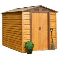 Gerätehaus Ohne Boden 236x209x195 Cm - Hellbraun, Basics, Metall (236/209/195cm)