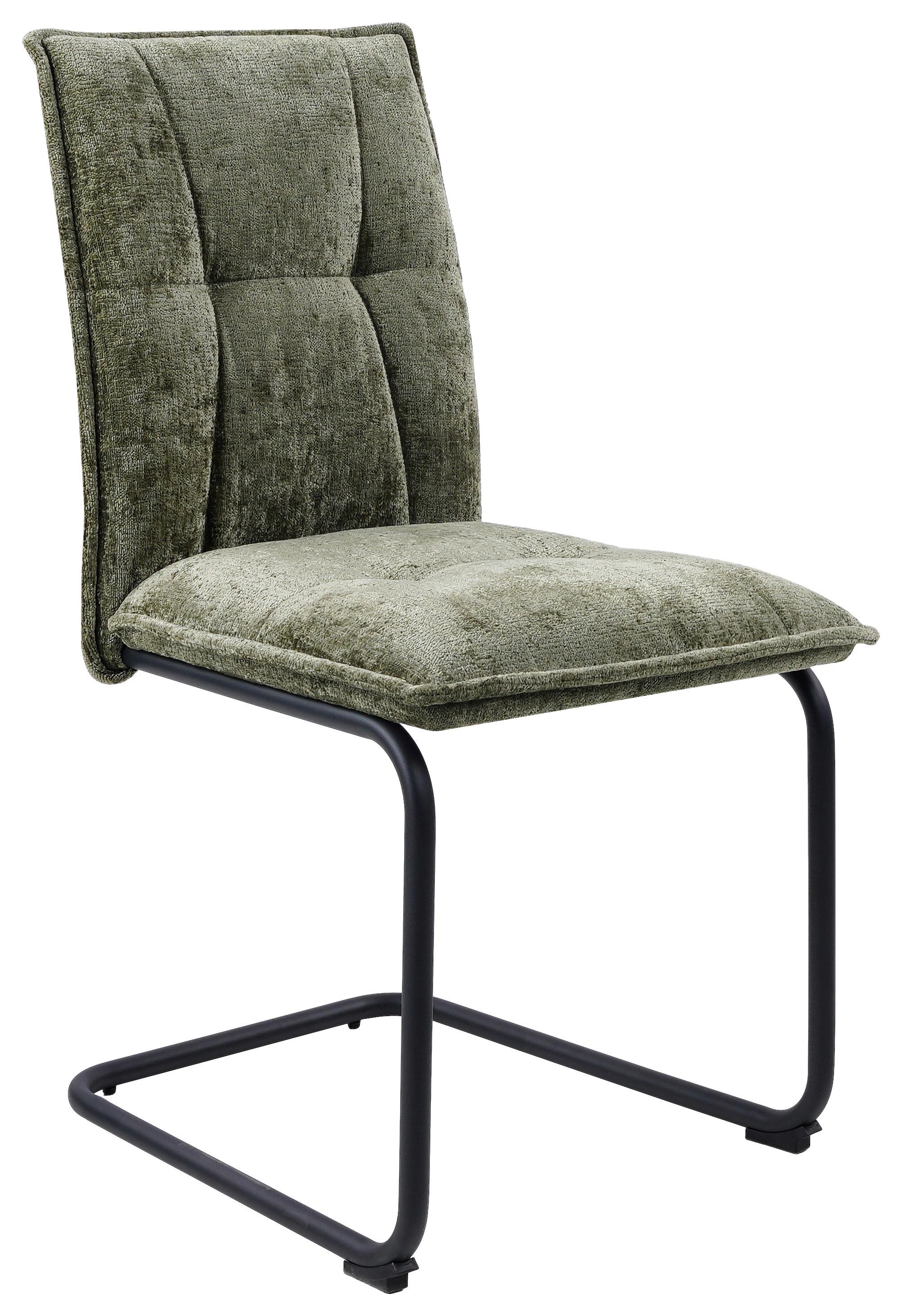 HOUPACÍ ŽIDLE COMO - černá/zelená, Moderní, kov/textil (47/92/58cm) - Mömax