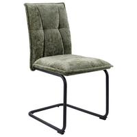 HOUPACÍ ŽIDLE COMO - černá/zelená, Moderní, kov/textil (47/92/58cm) - Mömax