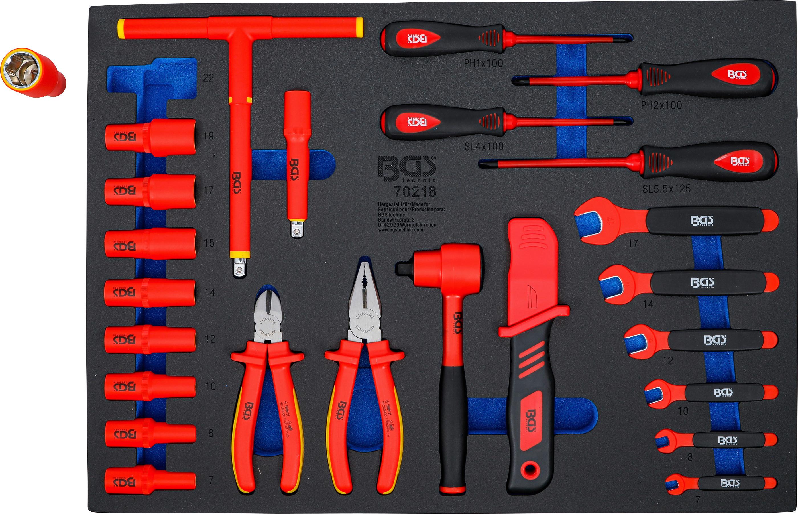 Werkstattwageneinlage 70218 - Blau/Rot, Basics (56.7/40.8/3.2cm)
