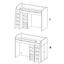 Stauraumbett Unit 90x200 inkl. Schreibtisch und Leiter - Weiß/Sonoma Eiche, MODERN, Holzwerkstoff (204/160/124cm) Stauraumbett Unit 90x200 inkl. Schreibtisch und Leiter - Weiß/Sonoma Eiche, MODERN, Holzwerkstoff (204/160/124cm)