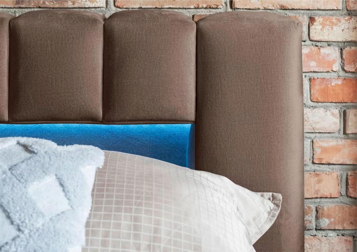 Polsterbett Lamica Braun Lf: 160x200 Cm - Schwarz/Braun, MODERN, Holz (160/200cm) - MID.YOU