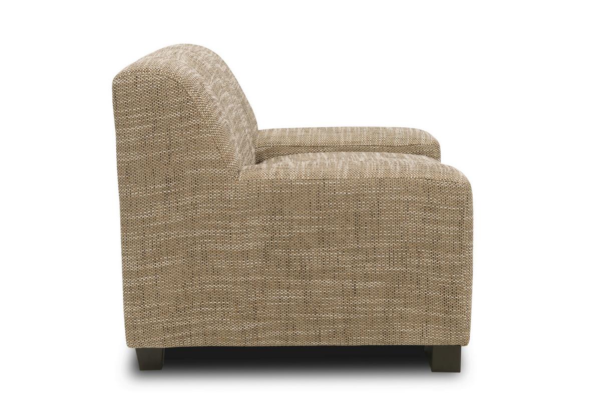 Polstersessel Norma Braun/beige Webstoff - Wengefarben/Beige, Design, Textil (103/69/87cm) - MID.YOU