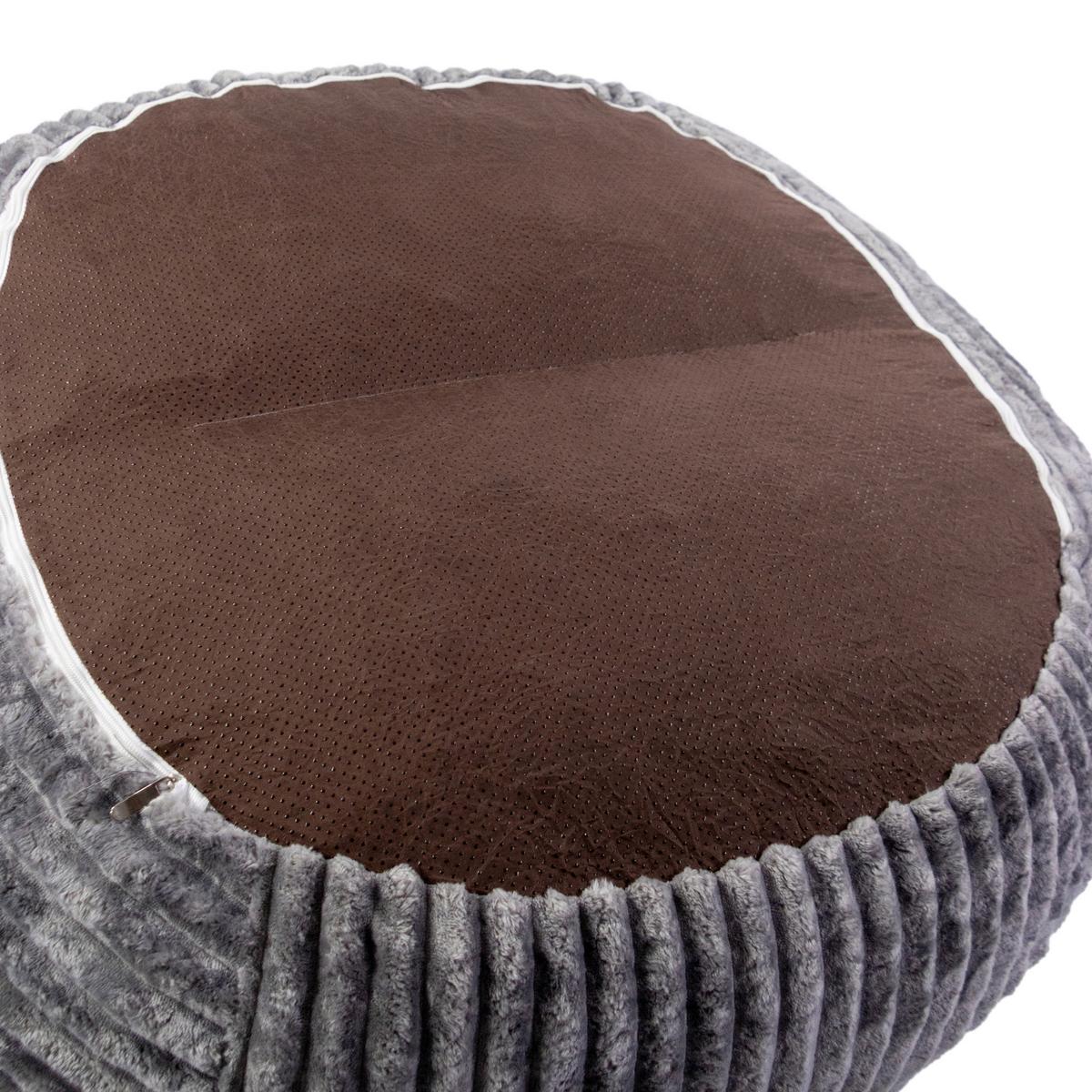 SITZSACK Sitzolo Grau B: 90cm - Grau, MODERN, Textil (90/50/57cm) - MID.YOU