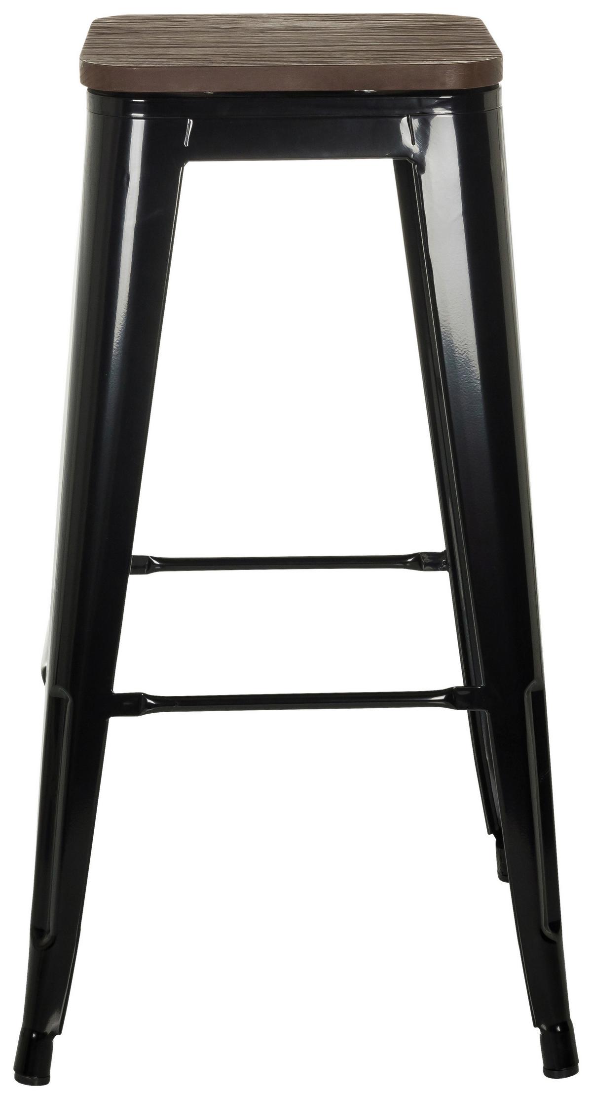 Barhocker Vantaggio High Schwarz B: 44cm - Schwarz, MODERN, Holz/Metall (44/77/44cm) - MID.YOU