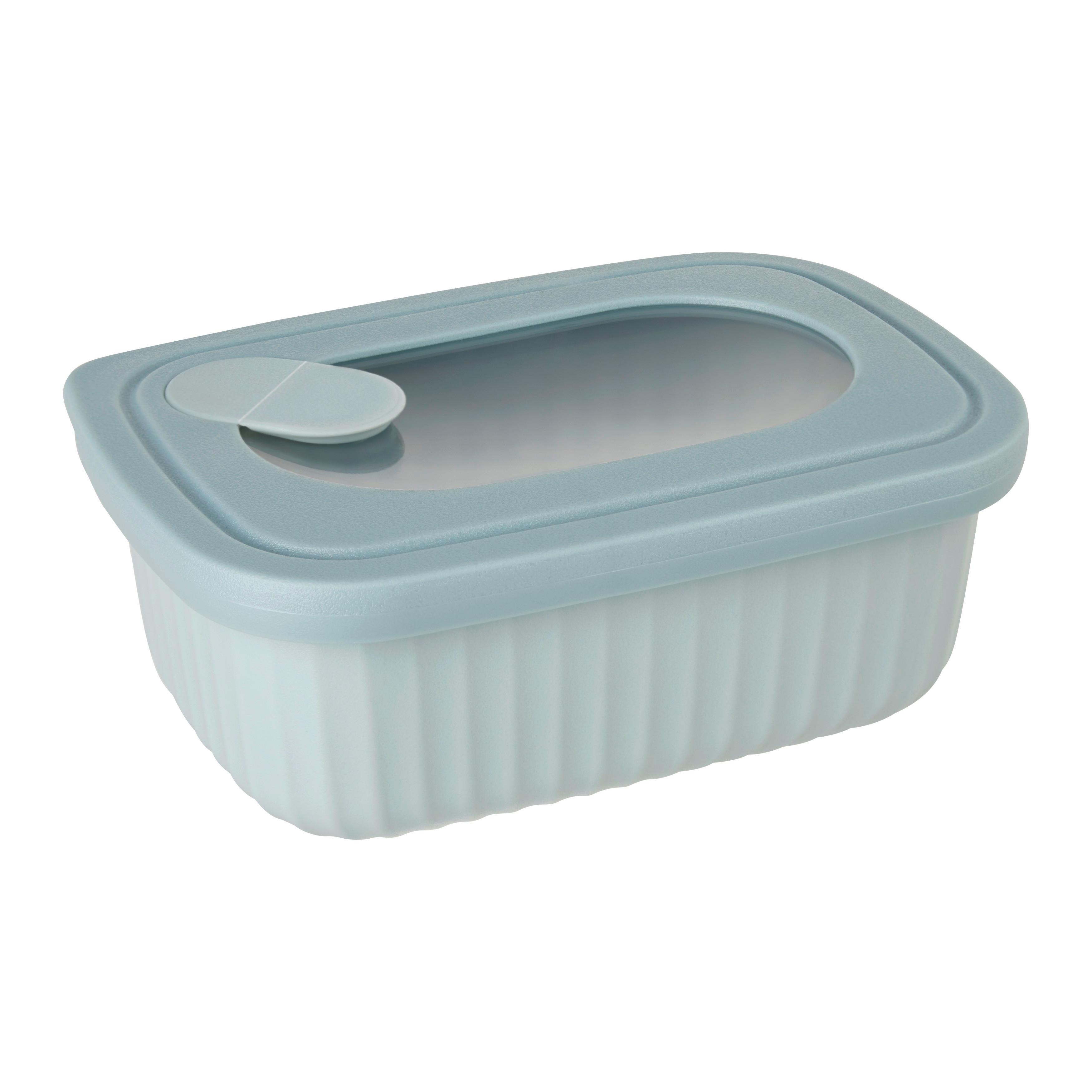 dóza na potraviny BETTY - S - modrá/průhledné, Moderní, plast (14/5,4/9,8cm) - Modern Living