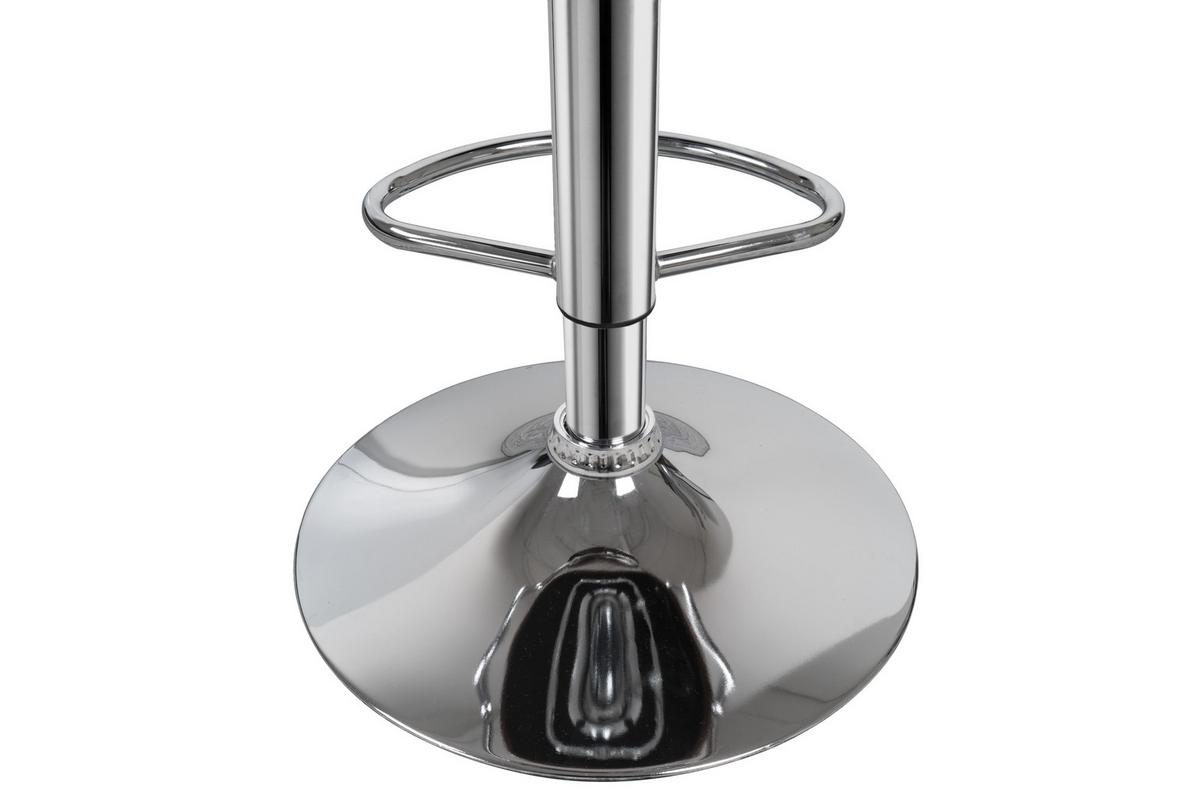 Barhocker Mit Lehne 2er-set Midnight Lederlook Weiß - Weiß, MODERN, Metall (51,5/109/43cm) - Kayoom