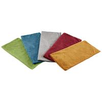 Mikrofasertuch Basti 10 Stk 35x35 Cm, 5 Farben - Blau/Rot, KONVENTIONELL, Textil (35/35cm) - Ondega