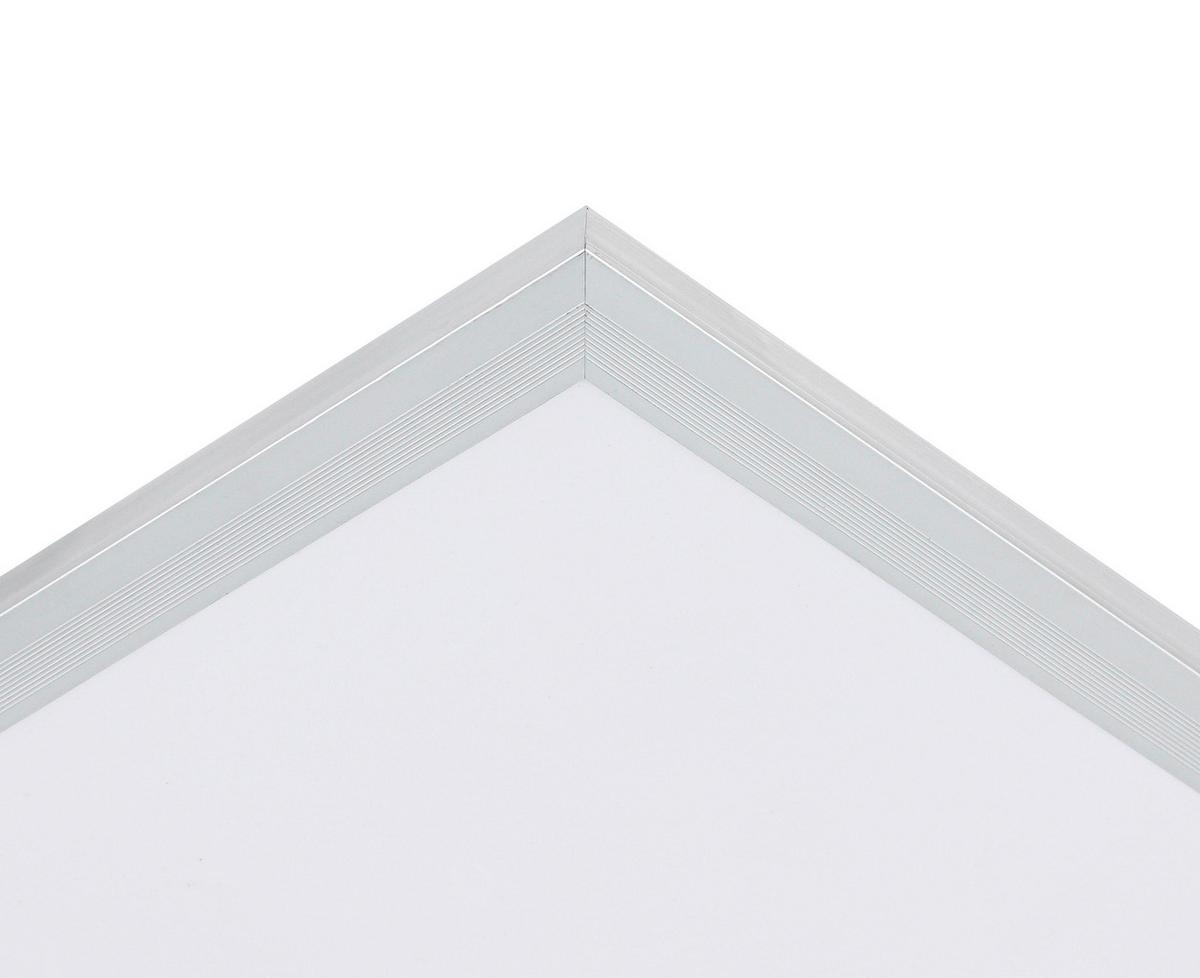 LED-Deckenleuchte Severin - Silberfarben/Weiß, MODERN, Kunststoff/Metall (30/30/5,5cm) - Luca Bessoni