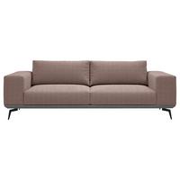 2-Sitzer-Sofa Albero Bordeaux B: 260 cm - Bordeaux/Schwarz, Design, Holz/Textil (260/87/95cm) - MID.YOU
