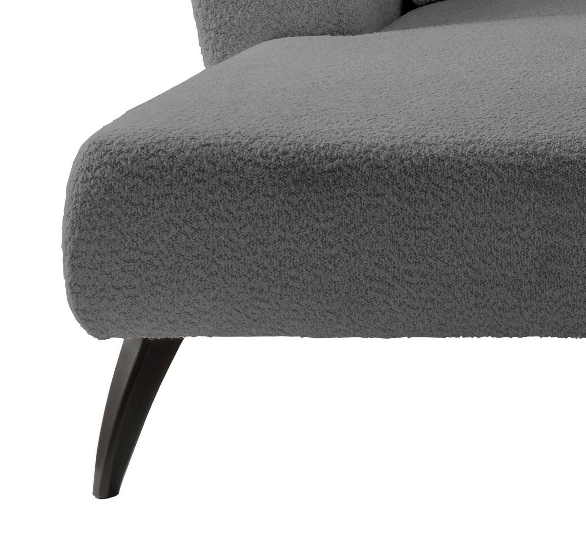 Ecksofa Colori Anthrazit S: 160/264 Cm - Anthrazit/Schwarz, MODERN, Holz/Textil (160/264cm) - MID.YOU