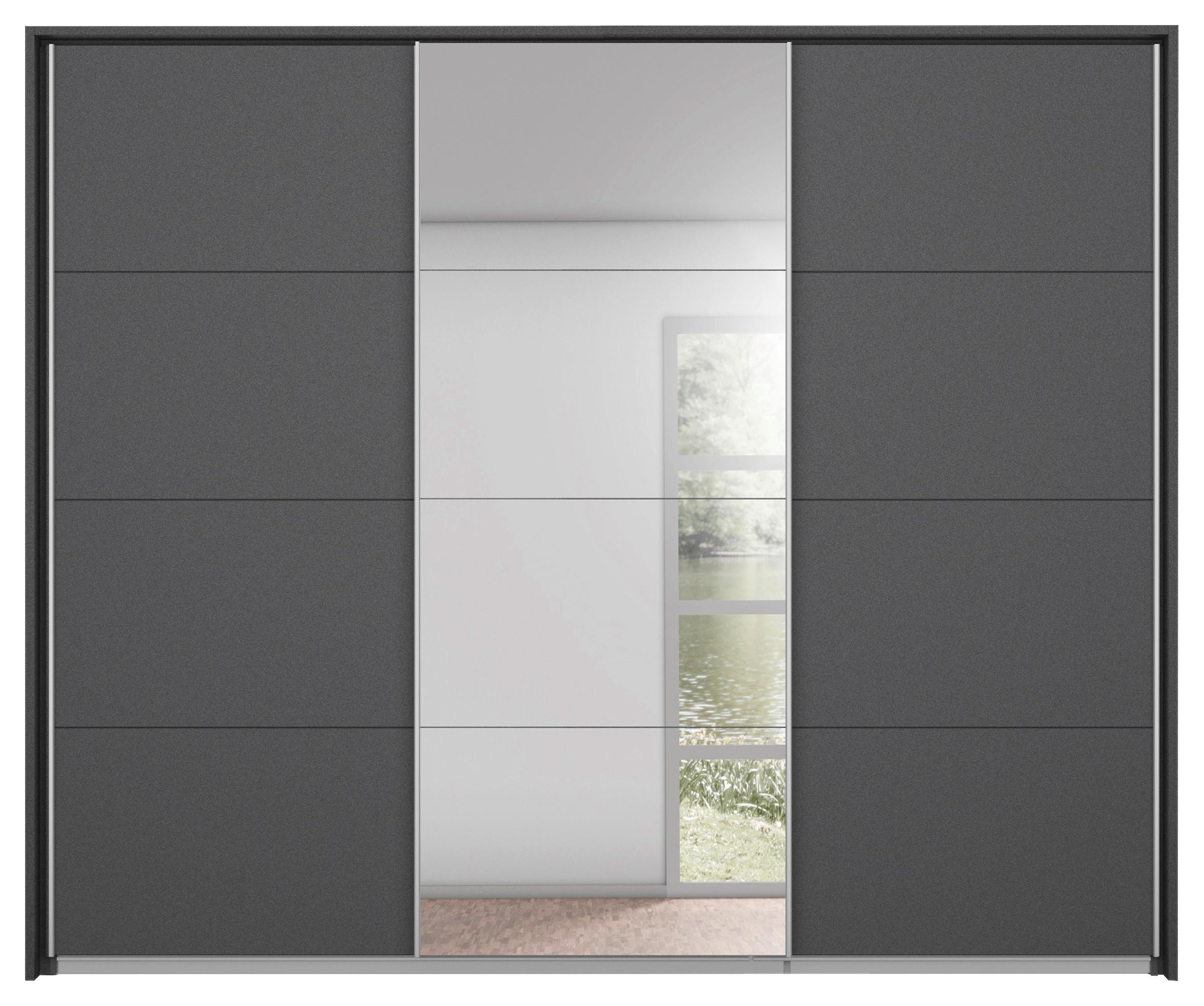 Passepartout-Rahmen Miami Grau Metallic für B: 271 cm - Grau, MODERN, Holzwerkstoff (278/214/64cm) - Luca Bessoni