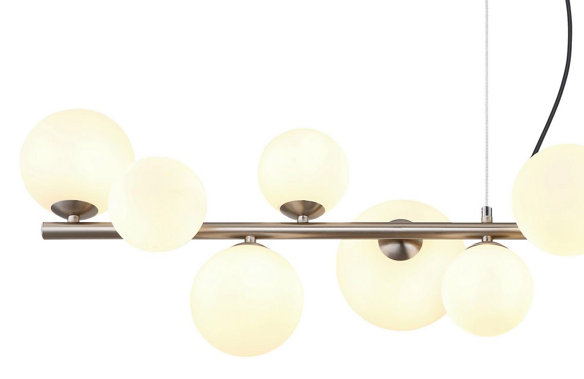 Led-hängeleuchte 56140-13h - Transparent/Opal, Design, Glas/Kunststoff (120/34,5cm) - Globo