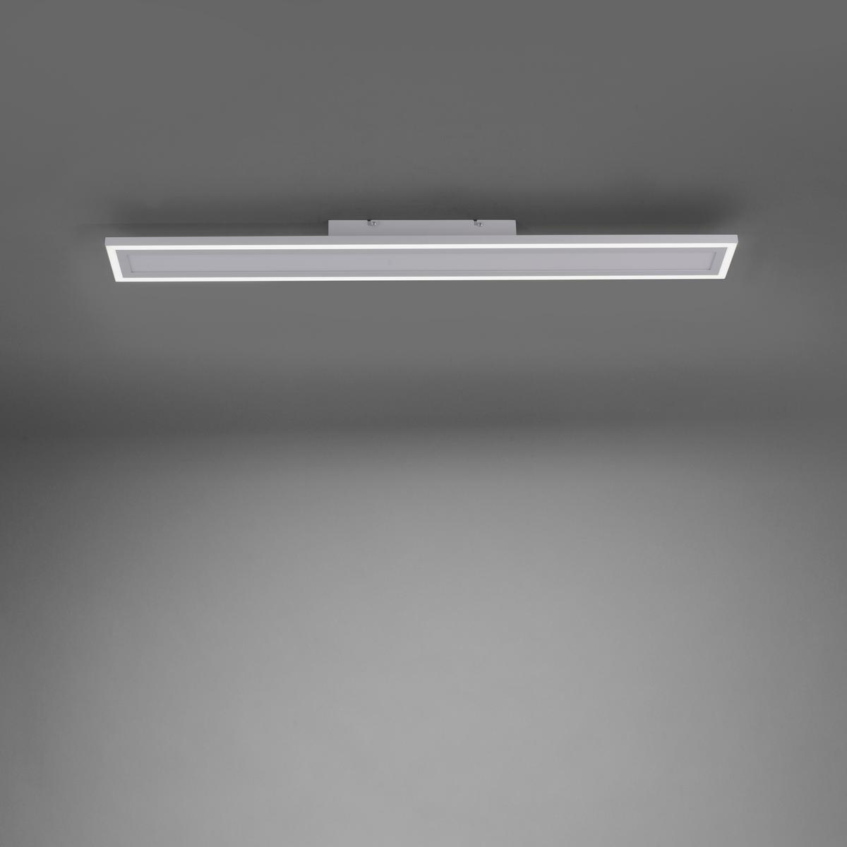 LED-Deckenleuchte Edging L: 100 cm dimmbar mit Schalter - Weiß, Basics, Kunststoff/Metall (100/11,8/6cm)